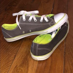 Converse ALL ⭐️ Star Grey/neon yellow